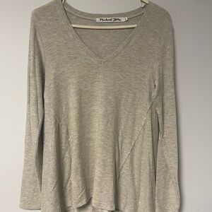 Michael Stars Light Beige Long Sleeve Top